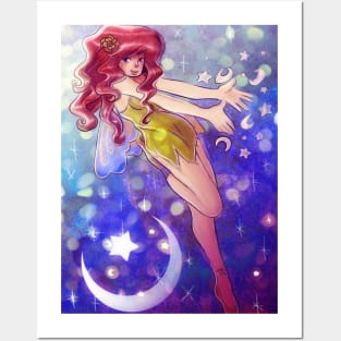 Stars and Moon Fairy Posters and Art